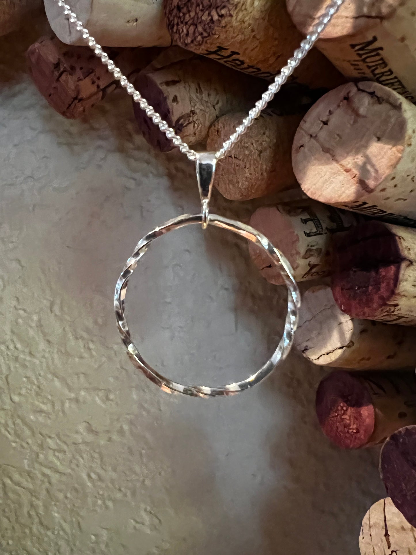 Twisty Hoop necklace and earring set