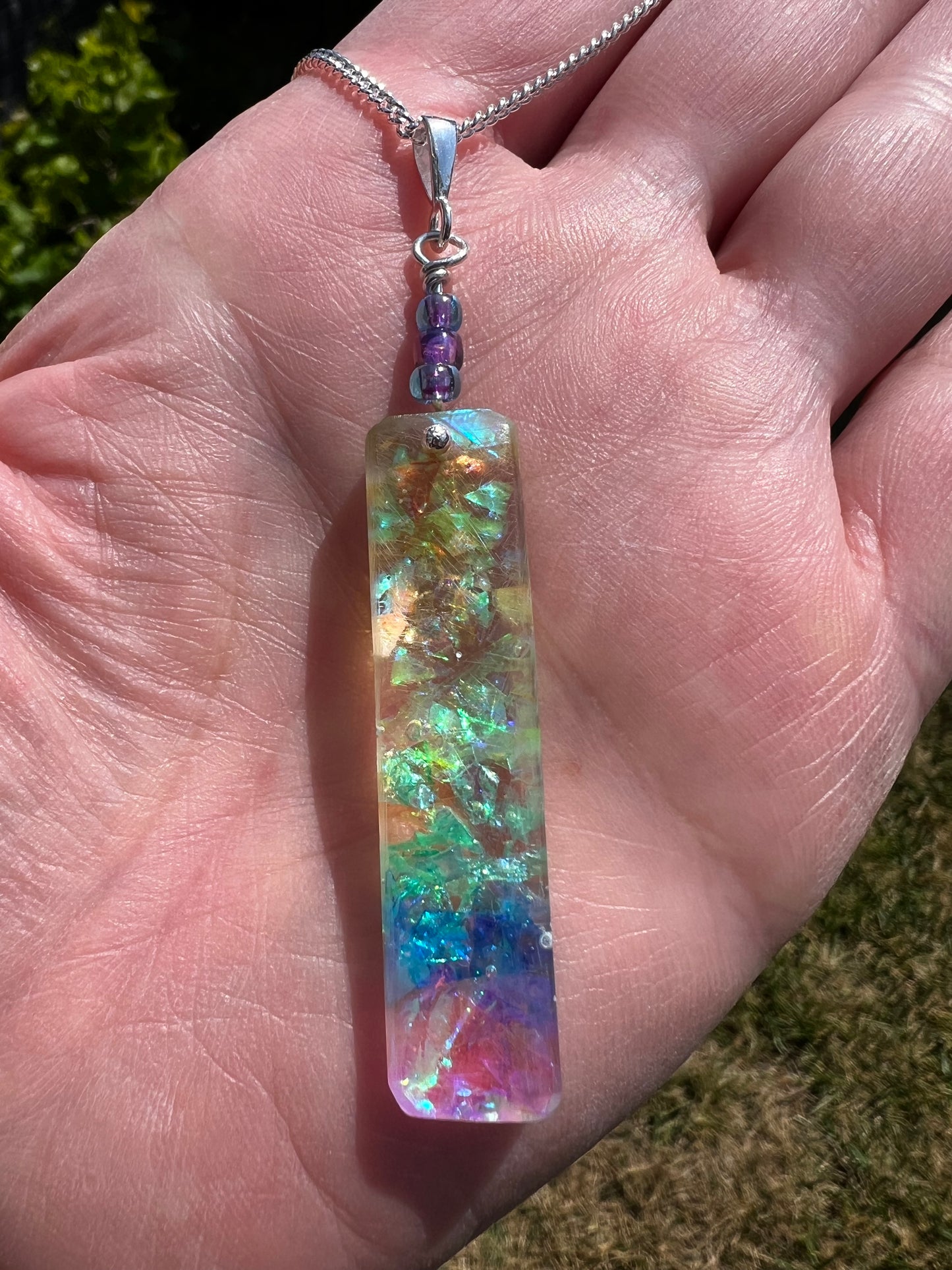 Sparkly Rainbow Necklace