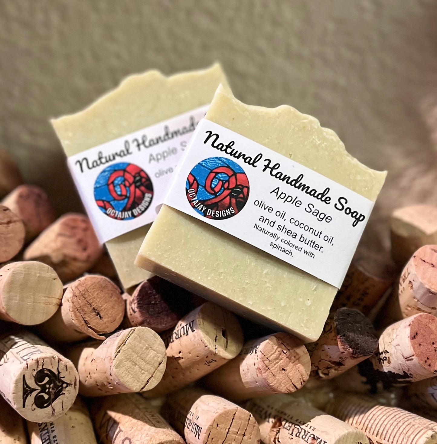 Natural handmade soap - Apple Sage