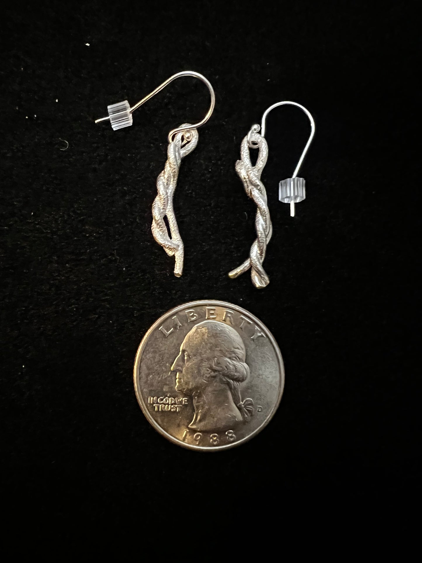 Fused Silver Earrings