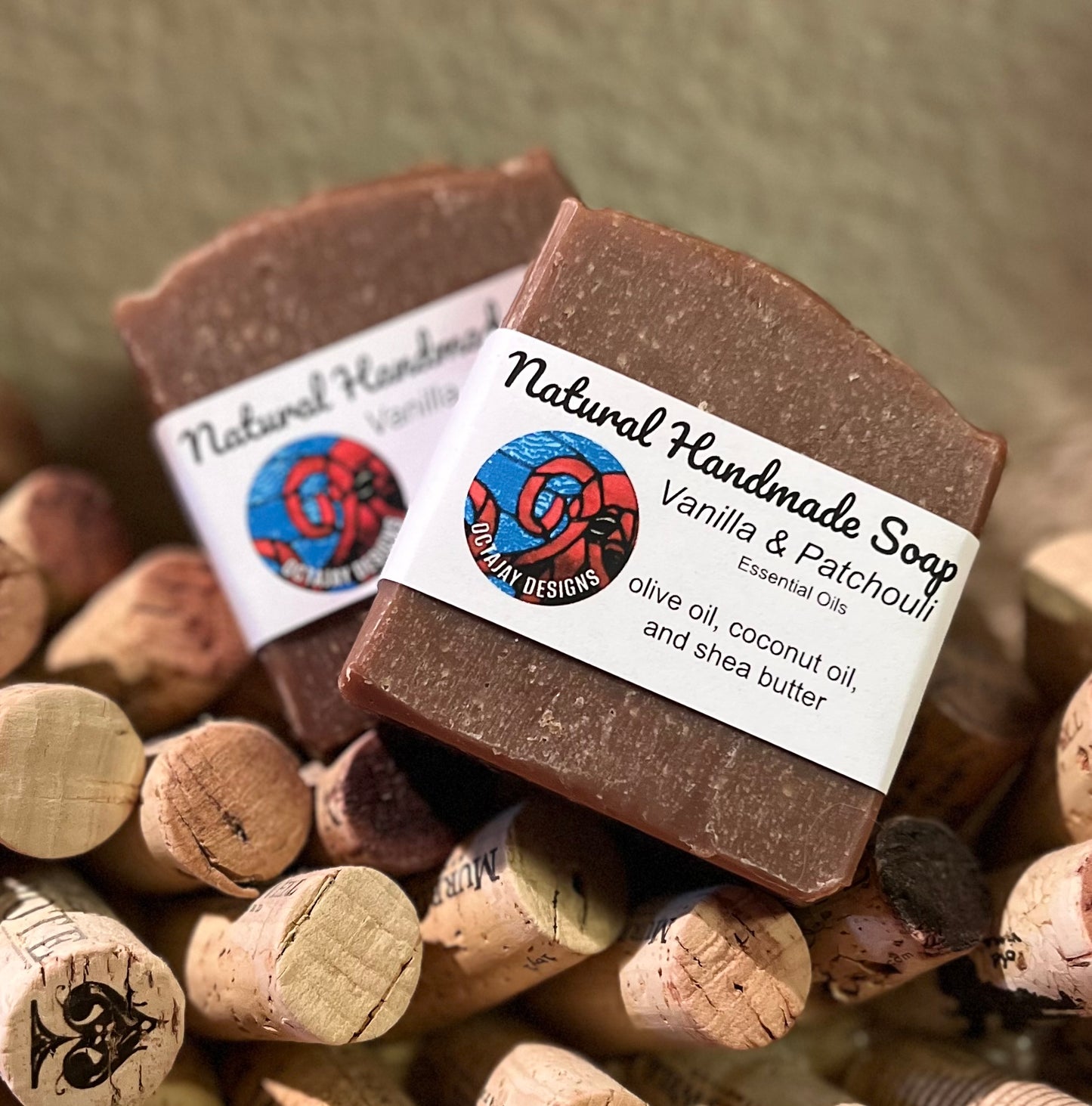 Natural handmade soap - Vanilla (with hint of Patchouli)