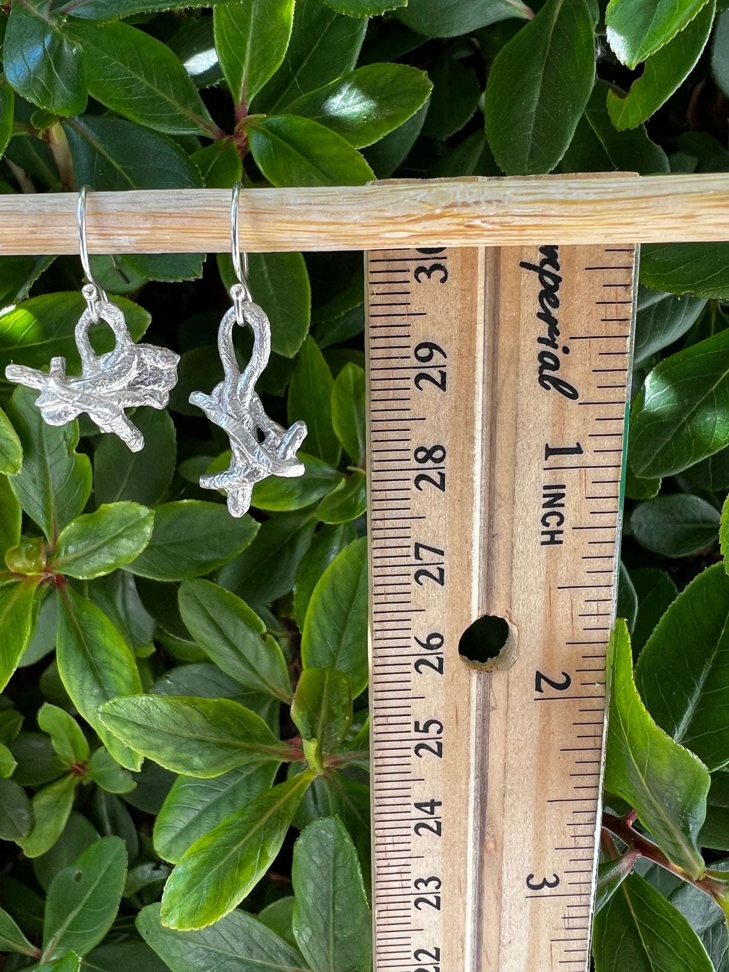 Fused Silver Earrings