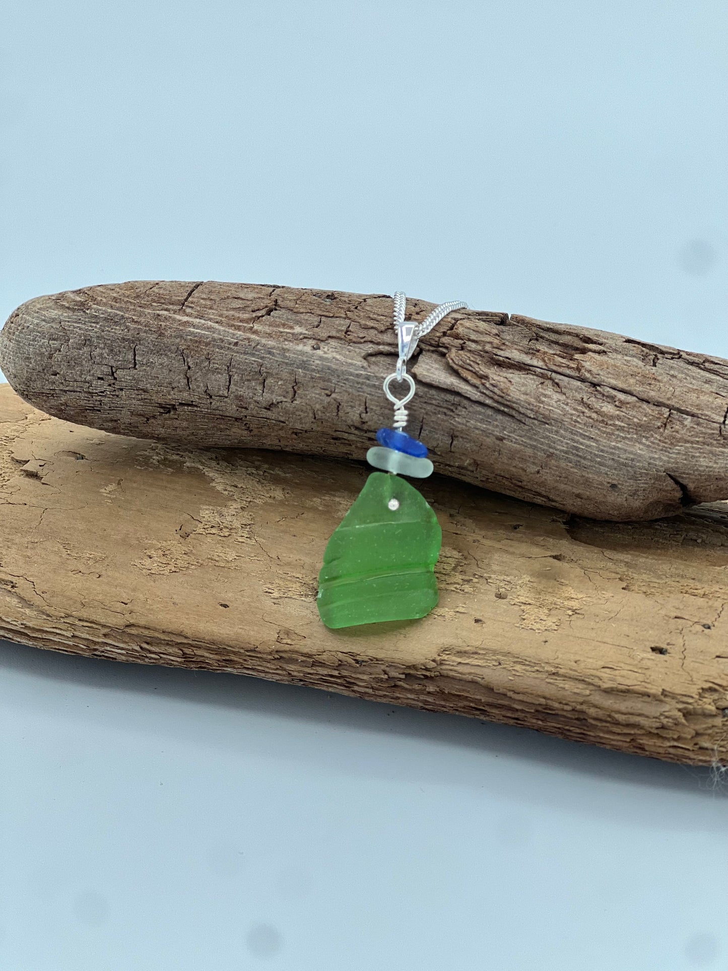 Sea Glass Pendant - Green