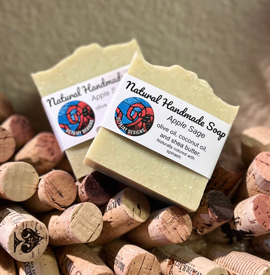 Natural handmade soap - Apple Sage