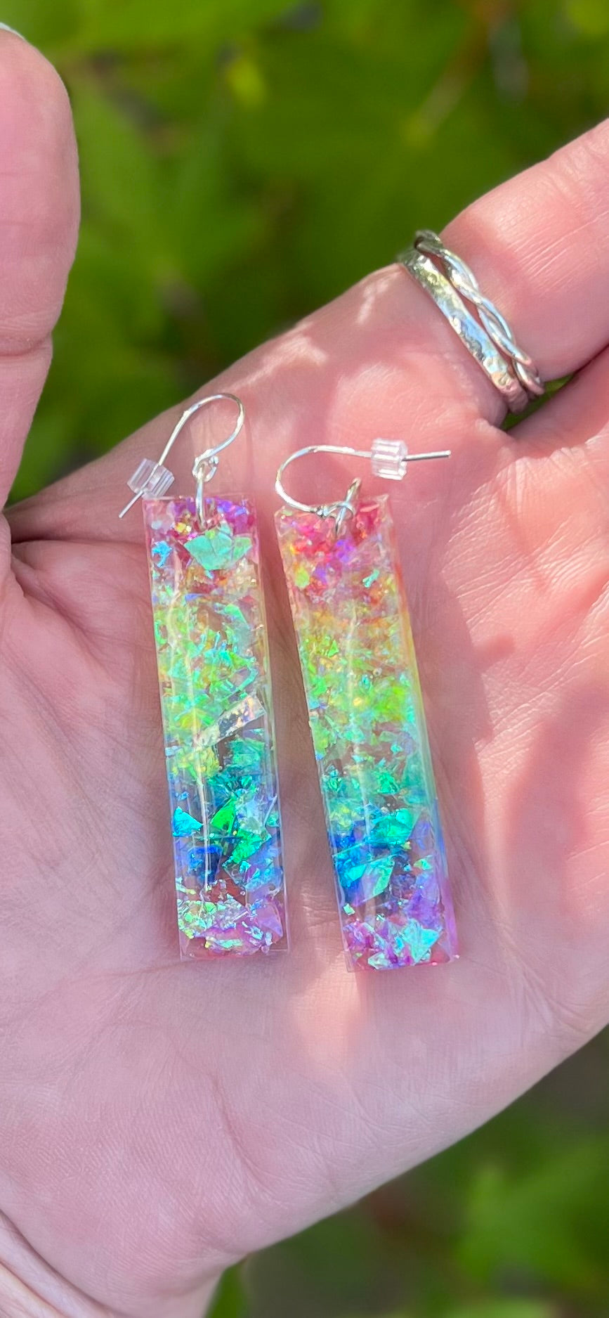 Rainbow Sparkly Earrings