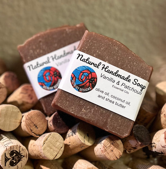 Natural handmade soap - Vanilla (with hint of Patchouli)