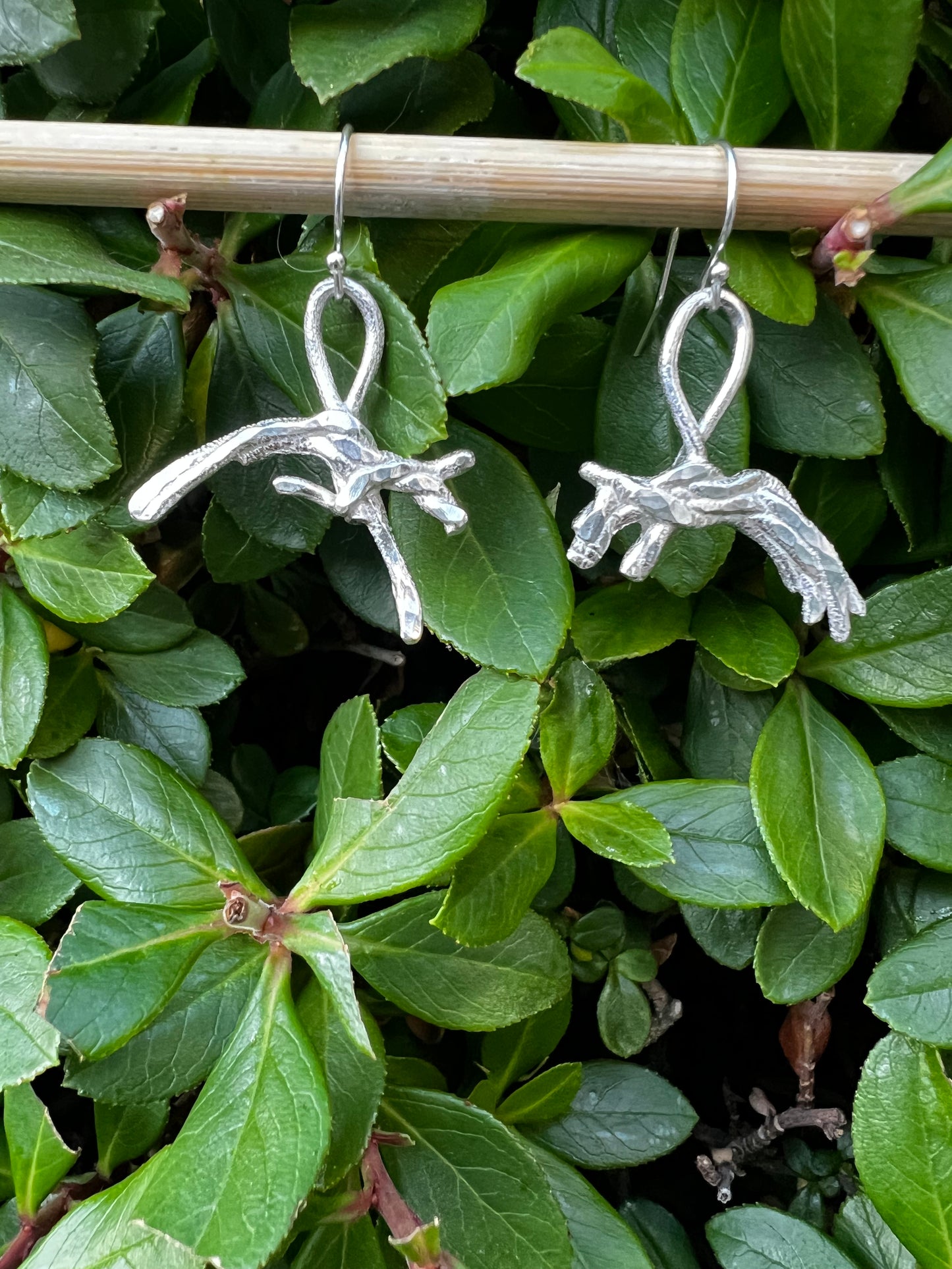 Silver Fused Necklace and Earring Set